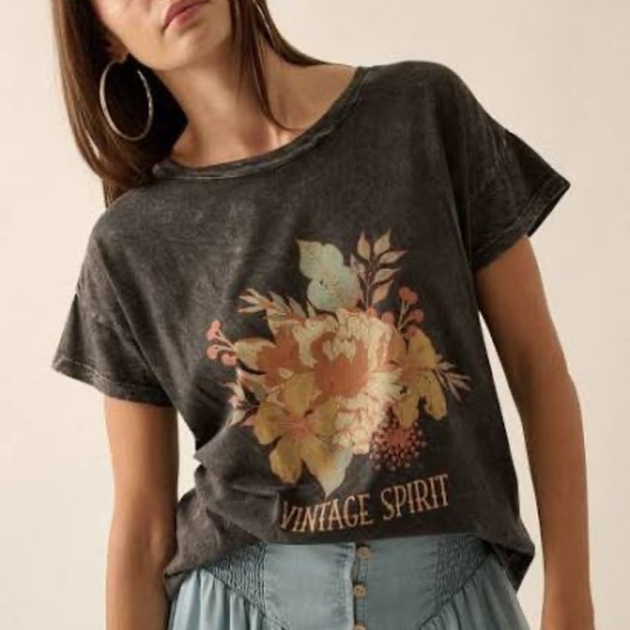 Vintage Canvas Vintage Spirit Floral Graphic Tee - Picture 2 of 7
